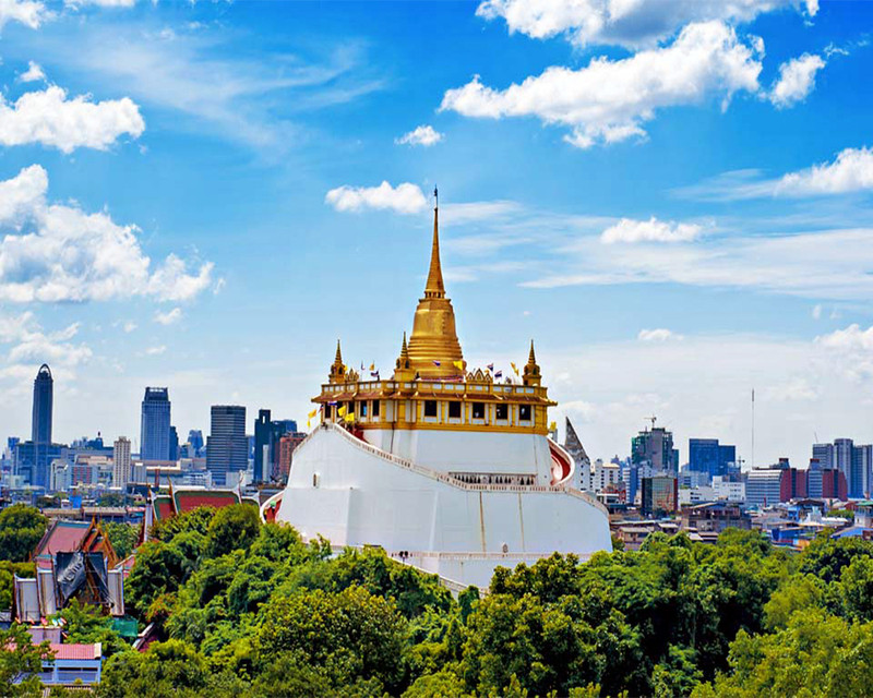 Chùa Núi Vàng Thái Lan - Wat Saket 